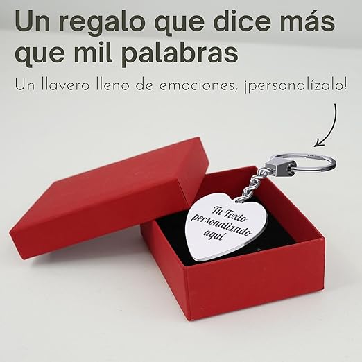 Llavero personalizado con foto: regalo de acero inoxidable personalizado con grabado láser.