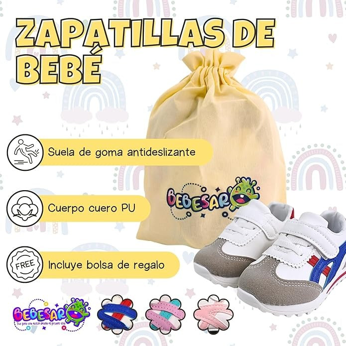Zapatos personalizados para bebés (0-12 meses) – Estilo deportivo para niños y niñas
