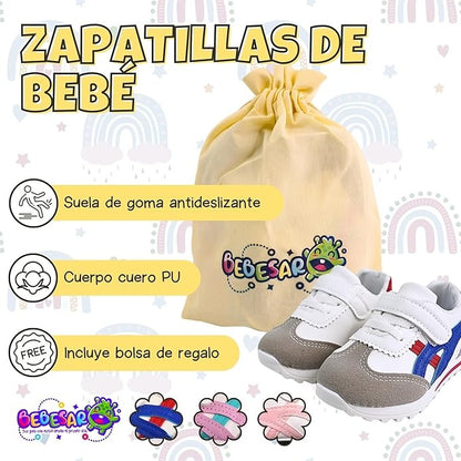 Zapatos personalizados para bebés (0-12 meses) – Estilo deportivo para niños y niñas