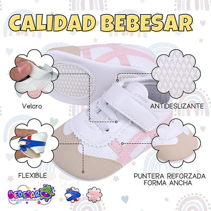 Zapatos personalizados para bebés (0-12 meses) – Estilo deportivo para niños y niñas