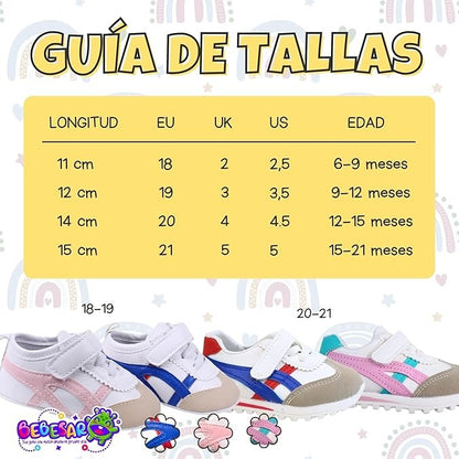 Zapatos personalizados para bebés (0-12 meses) – Estilo deportivo para niños y niñas