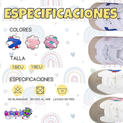Zapatos personalizados para bebés (0-12 meses) – Estilo deportivo para niños y niñas