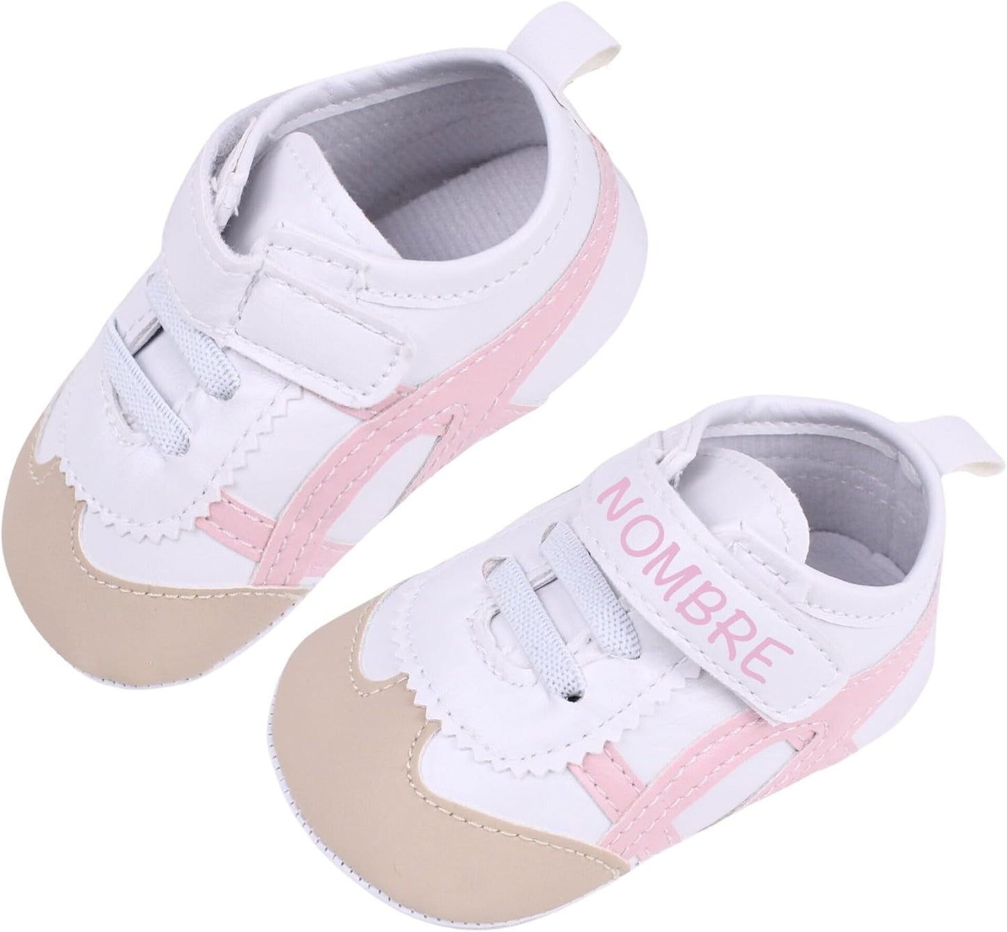 Zapatos personalizados para bebé (0-12 meses) – Zapatillas deportivas personalizadas con nombre y bolsa de regalo