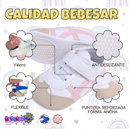 Zapatos personalizados para bebé (0-12 meses) – Zapatillas deportivas personalizadas con nombre y bolsa de regalo
